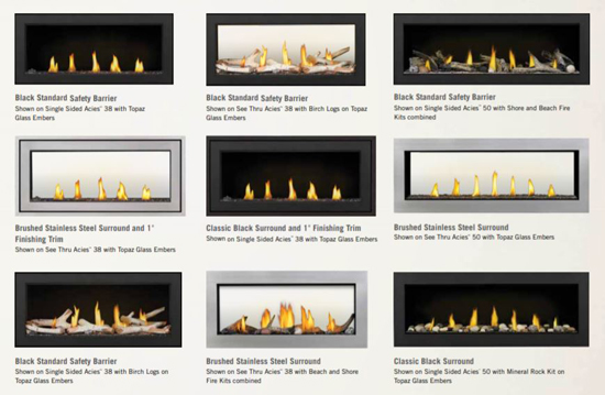 Napoleon L38 Acies Single Sided Linear Direct Vent Gas Fireplace