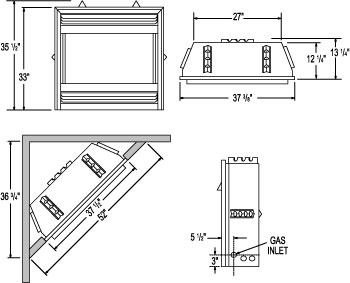 Napoleon GSS36N Outdoor Fireplace