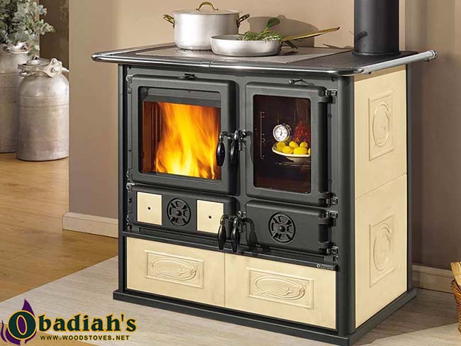 La Nordica Rosa Reverse Wood Cook Stove - Pergamenta La Nordica Rosa Reverse Wood Cookstove